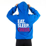 Cheerleading Hooded Sweatshirt - Eat Sleep Cheer (Back Design)