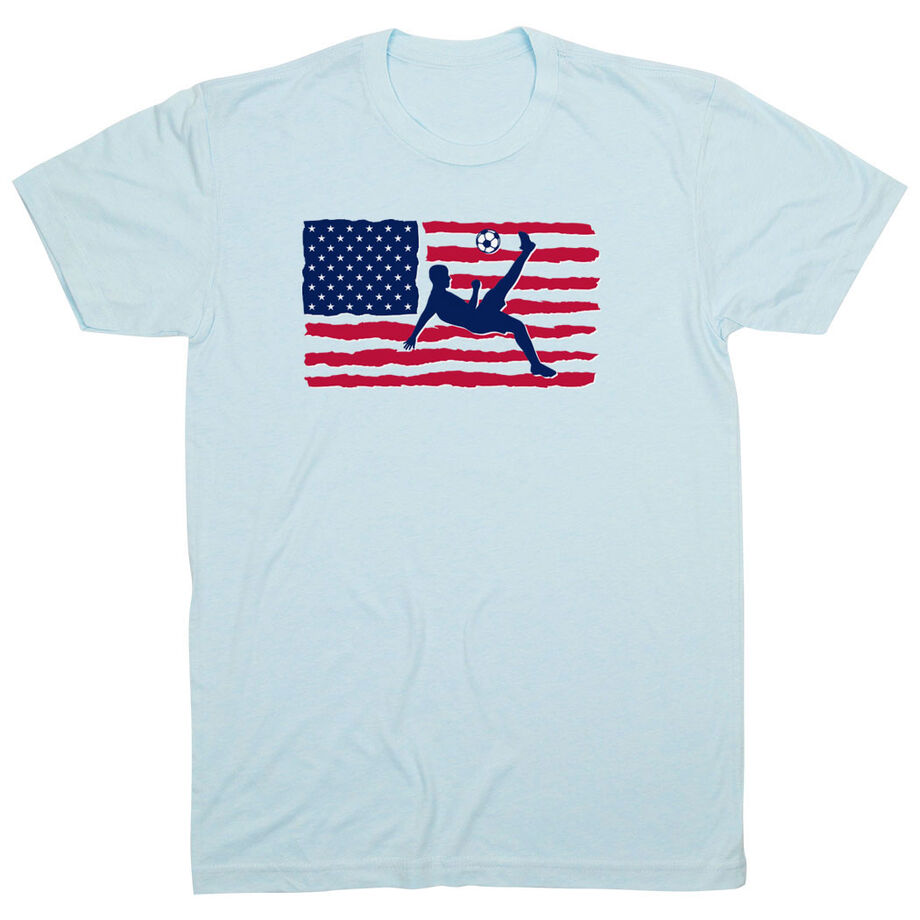 Soccer T-Shirt Short Sleeve - Guys Soccer Land That We Love