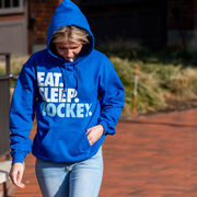 Hockey Hooded Sweatshirt - Eat. Sleep. Hockey.