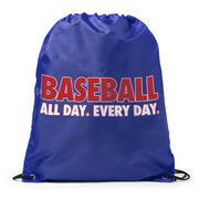 Baseball Drawstring Backpack - Baseball All Day Everyday