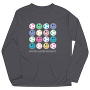 Soccer Long Sleeve Performance Tee - Soccer Makes Me Happy