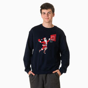 Basketball Crewneck Sweatshirt - Slam Dunk Santa