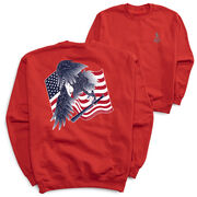 Baseball Crewneck Sweatshirt - Baseball Eagle (Back Design)