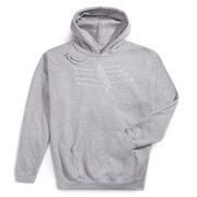 Crew Hooded Sweatshirt - Crew Row Team Sketch