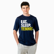 Tennis Short Sleeve Performance Tee - Eat. Sleep. Tennis.