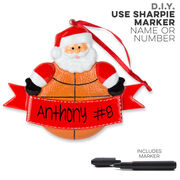 Basketball Ornament - Basketball Santa
