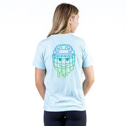 Hockey Short Sleeve T-Shirt - Have An Ice Day Smiley (Back Design)