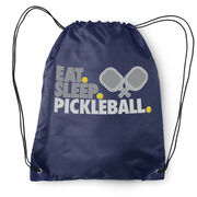 Pickleball Drawstring Backpack - Eat. Sleep. Pickleball