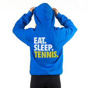 Tennis Hooded Sweatshirt - Eat. Sleep. Tennis. (Back Design)