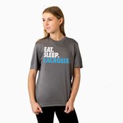 Lacrosse Short Sleeve Performance Tee - Eat. Sleep. Lacrosse.