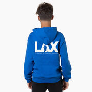 Guys Lacrosse Hooded Sweatshirt - I'd Rather Lax (Back Design)