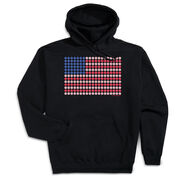 Baseball Hooded Sweatshirt - Patriotic Baseball