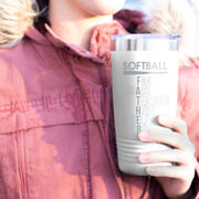 Softball 20 oz. Double Insulated Tumbler - Softball Father Words