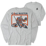 Hockey Tshirt Long Sleeve - Goal Buster (Back Design)
