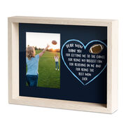 Football Premier Frame - Dear Mom Heart