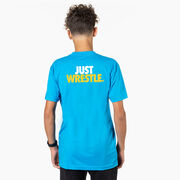 Wrestling Short Sleeve T-Shirt - Just Wrestle (Back Design)