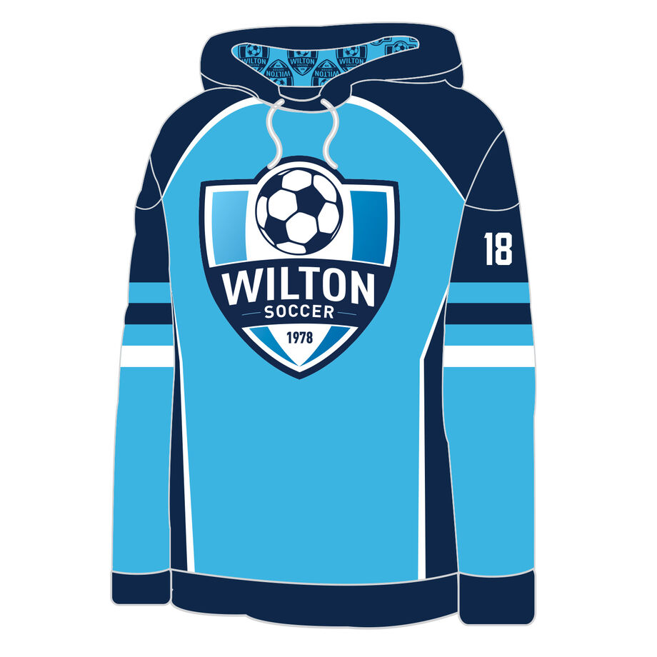 Soccer Hoodie - Wilton Soccer Logo