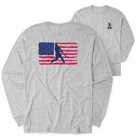 Baseball Tshirt Long Sleeve - Baseball Land That We Love (Back Design)