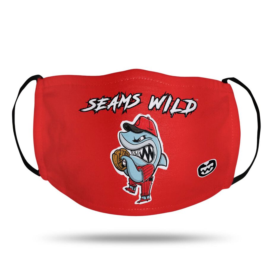 Seams Wild Baseball Face Mask - Rojo Chomp