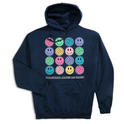 Volleyball Hooded Sweatshirt - Volleyball Makes Me Happy