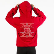 Hockey Hooded Sweatshirt - Game Time Girl (Back Design)