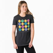 Softball Women's Everyday Tee - Softball Makes Me Happy