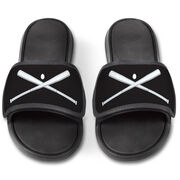Baseball Repwell&reg; Slide Sandals - Crossed Bats with Ball