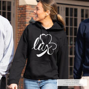 Girls Lacrosse Hooded Sweatshirt - Lax Shamrock