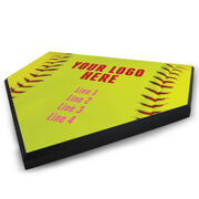 Softball Your Logo Home Plate Plaque