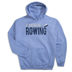 Crew Hooded Sweatshirt - I'd Rather Be Rowing [Youth Large/Carolina] - SS