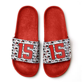 Custom Team Airslide Slide Sandals - Girls Lacrosse