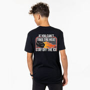 Hockey Short Sleeve T-Shirt - If You Can't Take the Heat (Back Design)