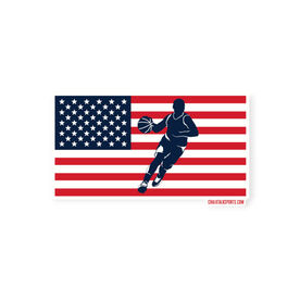 Basketball Sticker - Patriotic