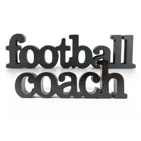 Football Coach Wood Words