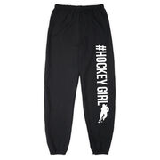 Hockey Fleece Sweatpants - #HockeyGirl