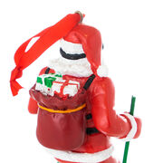 Skiing Ornament - Santa Skier