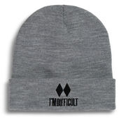 Skiing & Snowboarding Embroidered Beanie - I'm Difficult