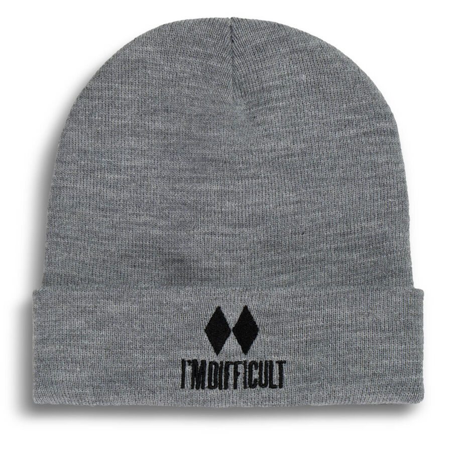 Skiing & Snowboarding Embroidered Beanie - I'm Difficult