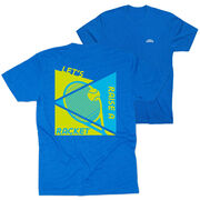 Tennis Short Sleeve T-Shirt - Let's Raise A Racket (Back Design)