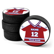 Personalized Hockey Jersey Hockey Puck
