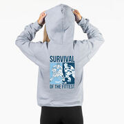 Hockey Hooded Sweatshirt - Survival of the Fittest (Back Design)