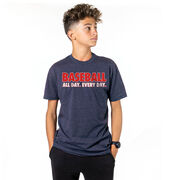 Baseball Short Sleeve T-Shirt - Baseball All Day Everyday