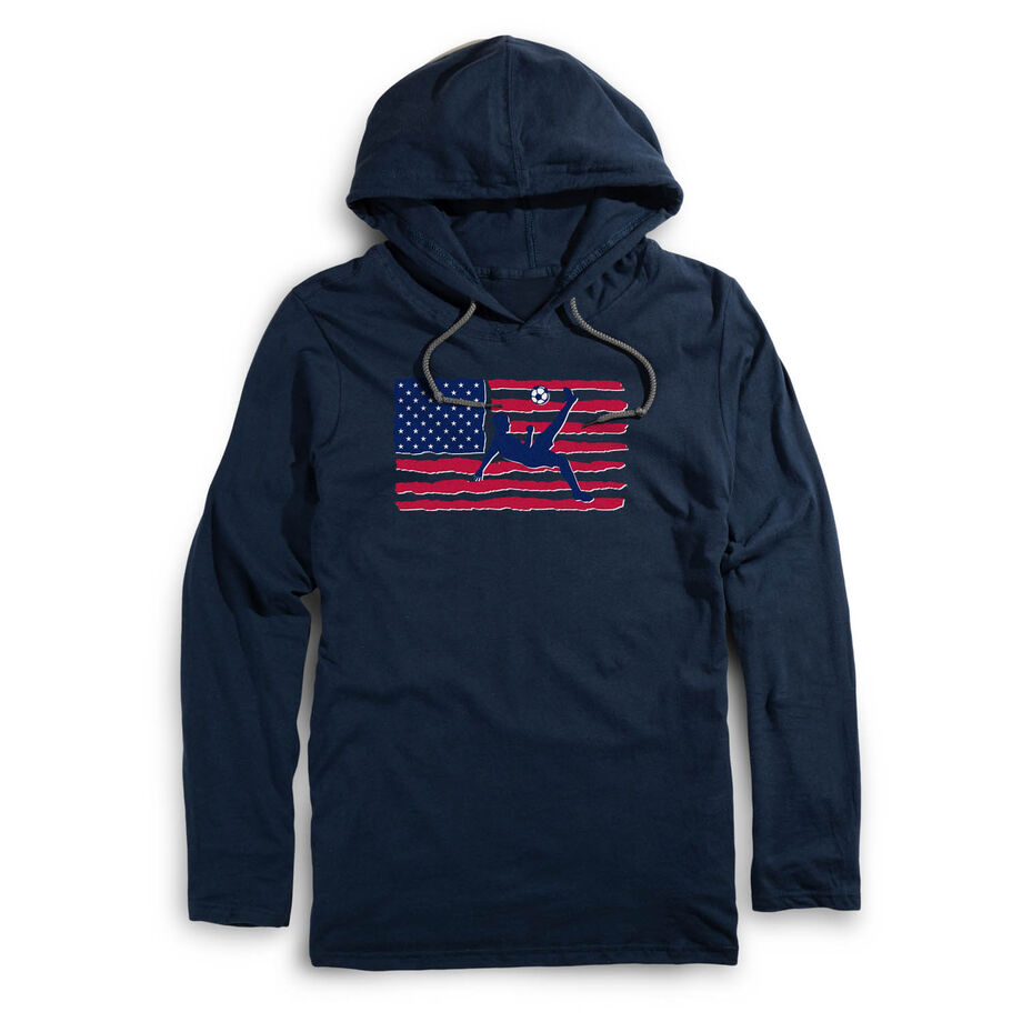 Men's Soccer Lightweight Hoodie - Soccer Land That We Love
