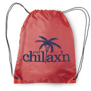 Lacrosse Drawstring Backpack Just Chillax'n