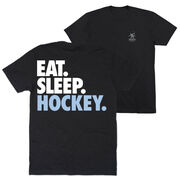 Hockey Short Sleeve T-Shirt - Eat. Sleep. Hockey (Back Design)