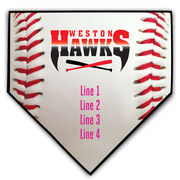 Baseball Your Logo Home Plate Plaque