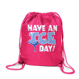 Figure Skating Sport Pack Cinch Sack - Have An Ice Day