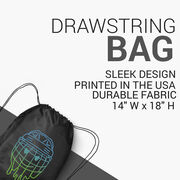 Hockey Drawstring Backpack - Have An Ice Day Smiley
