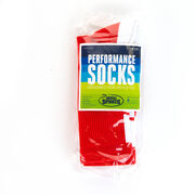 Basketball Woven Mid-Calf Socks - Superelite (Red/White)