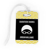 Swimming Bag/Luggage Tag - Personalized Swim Team with Swimmer